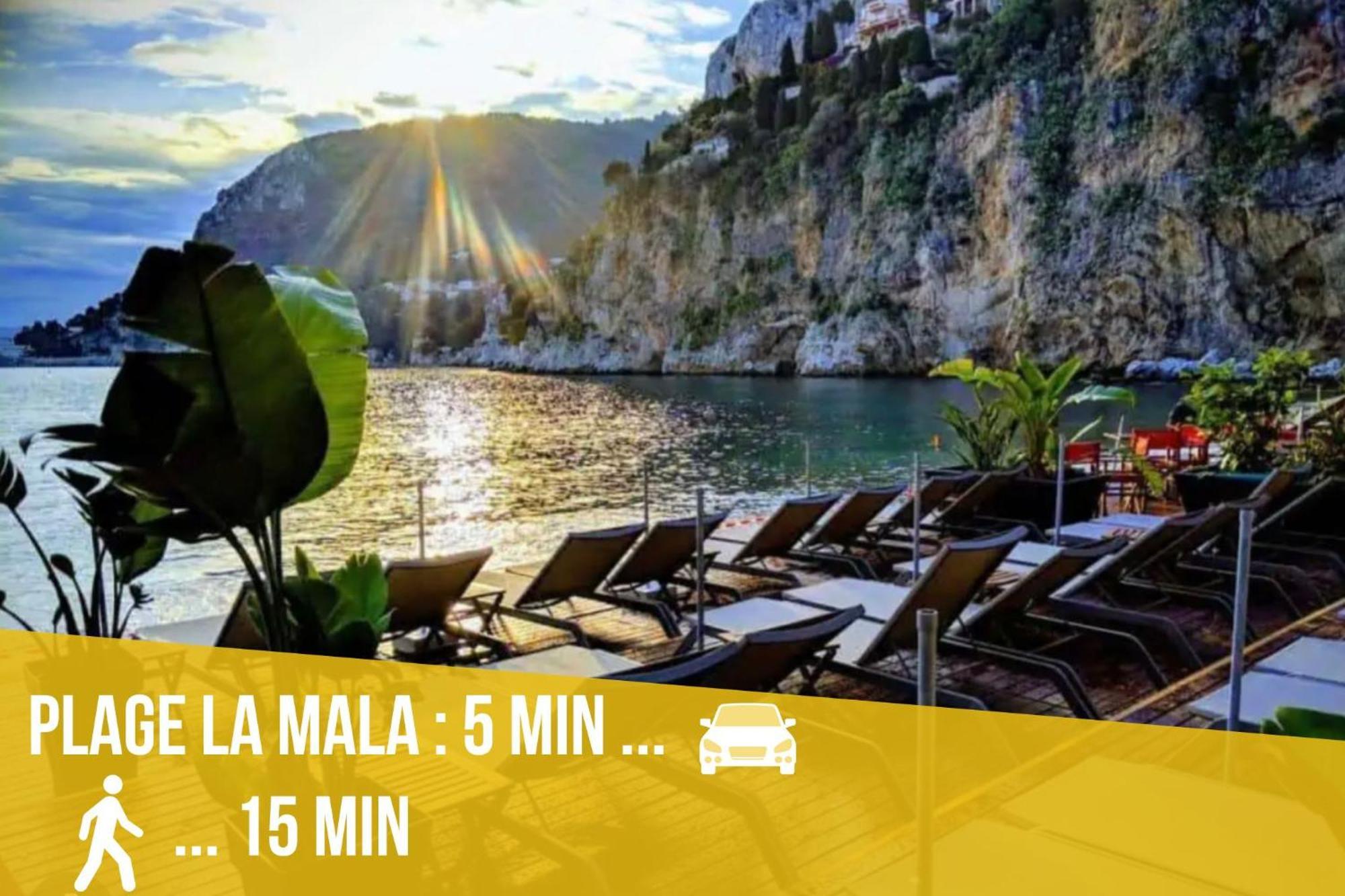 Luxueux Appartement - Vue Mer - Piscine - Free Parking - Monaco Cap-d'Ail Εξωτερικό φωτογραφία